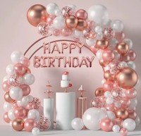 Pink balloon garland set