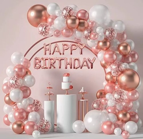 Pink balloon garland set